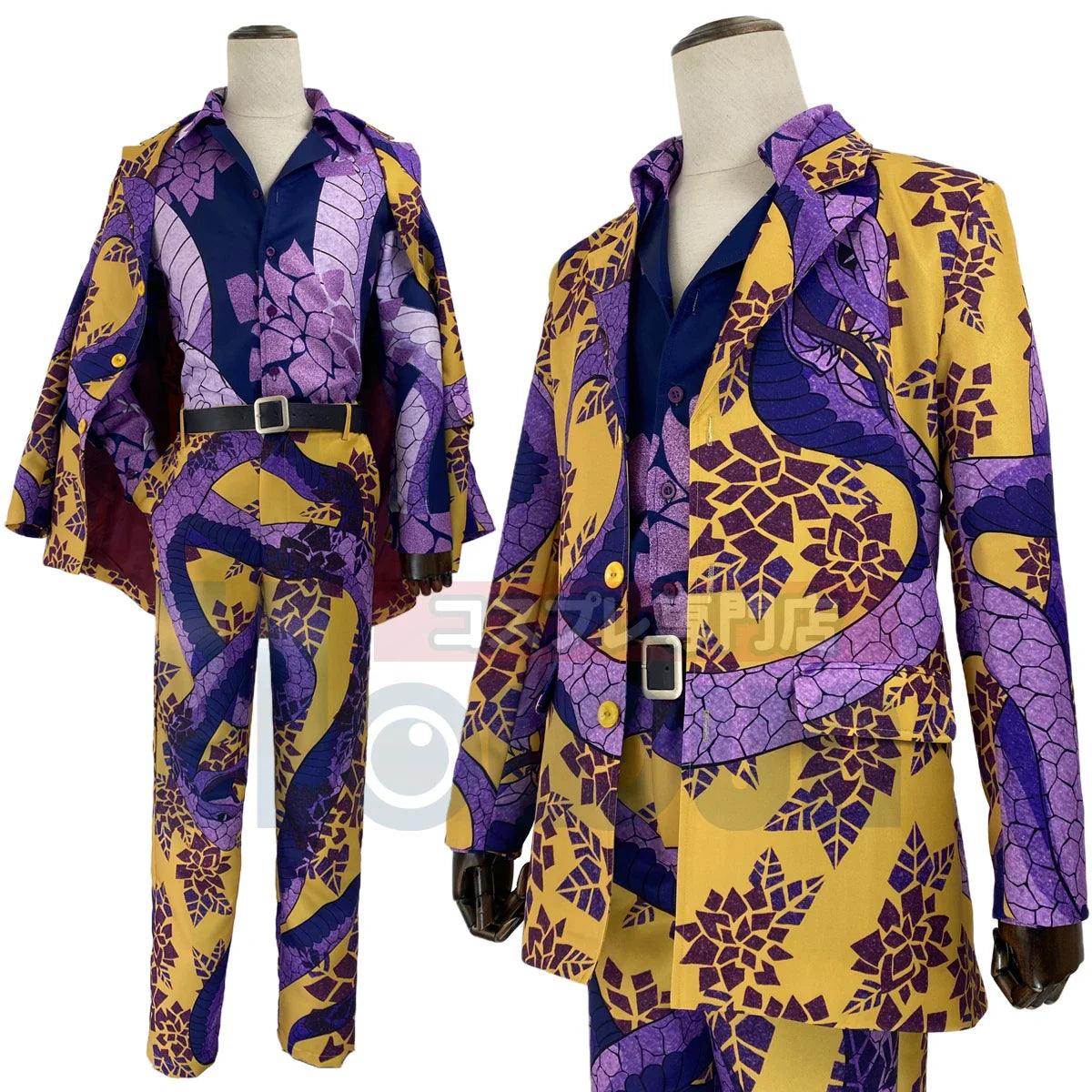 Tokyo Anime Taiju Shiba Cosplay Costume Exhibition Suit Snake Design Shirt Pants Cos Convention Halloween Gift