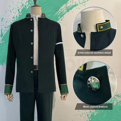 Wind Breaker Anime Akihiko Nirei Cosplay Costume Wig School Uniform Green Jacket Pants White Shirt Cos Convention