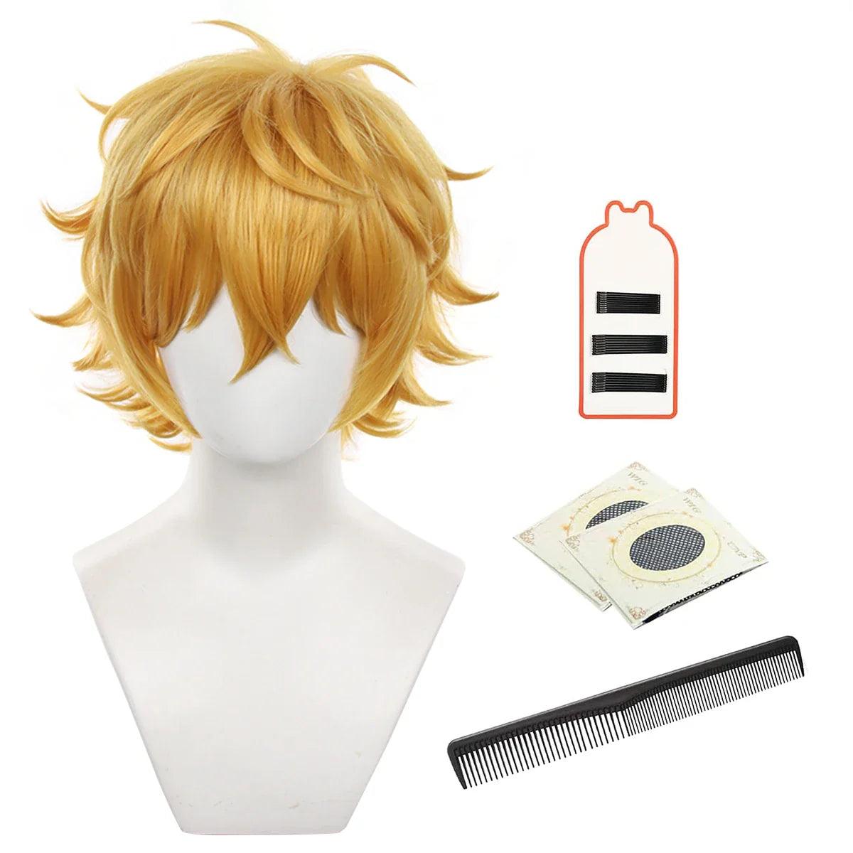 Wind Breaker Anime Akihiko Nirei Cosplay Wig Rose Net Synthetic Fiber Adjustable Size Halloween Gift