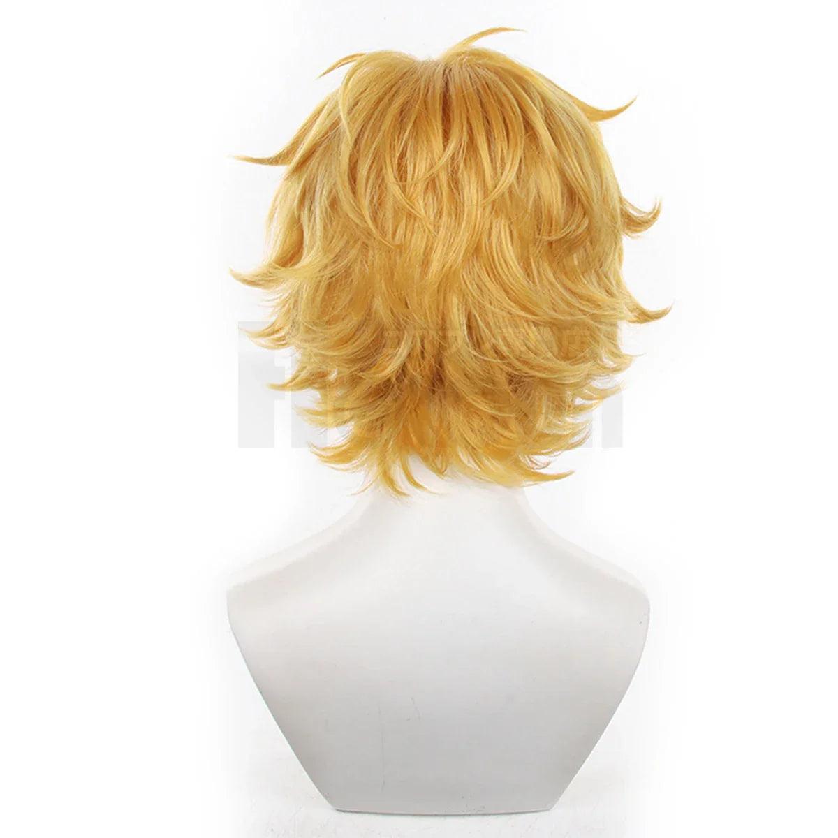 Wind Breaker Anime Akihiko Nirei Cosplay Wig Rose Net Synthetic Fiber Adjustable Size Halloween Gift