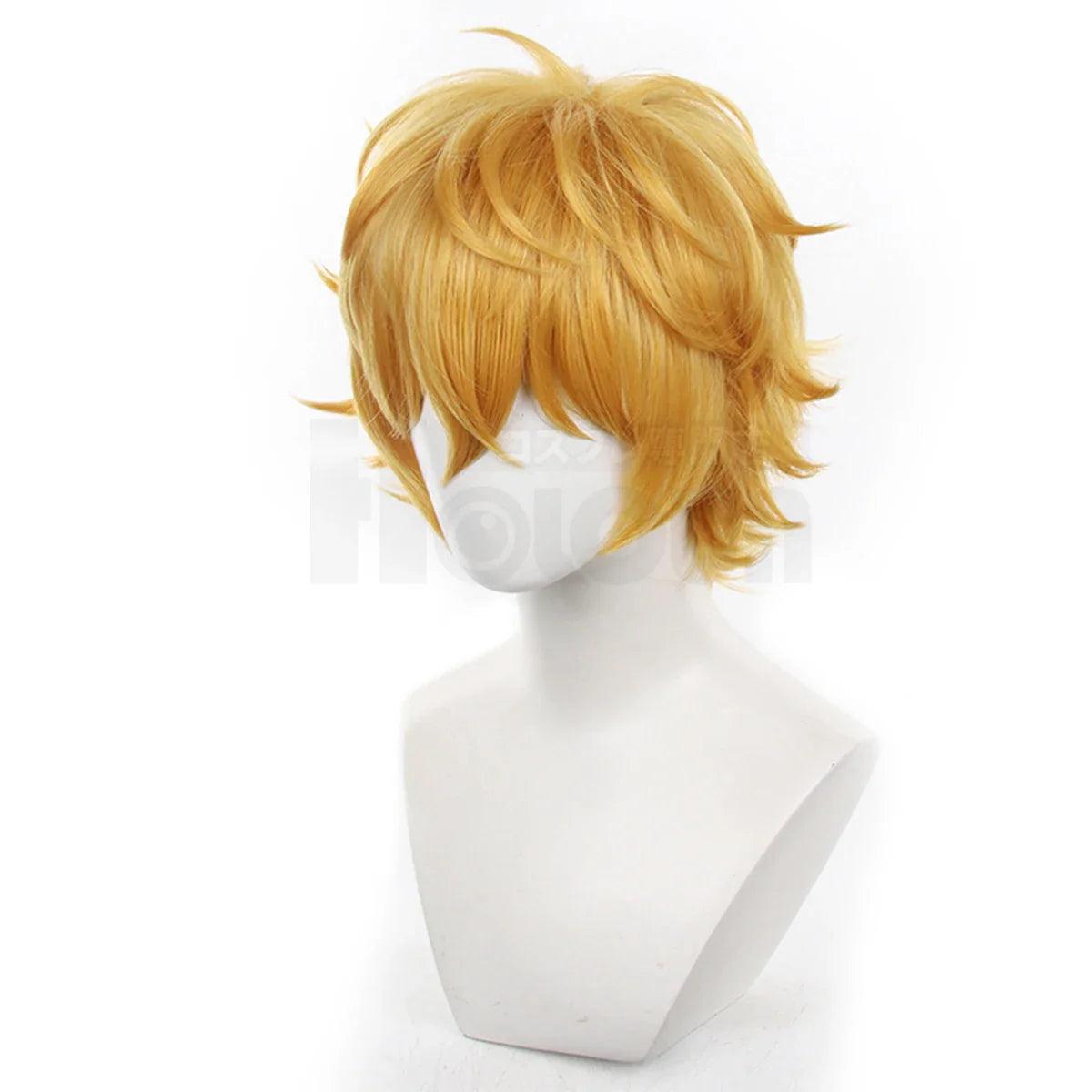 Wind Breaker Anime Akihiko Nirei Cosplay Wig Rose Net Synthetic Fiber Adjustable Size Halloween Gift