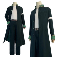 Wind Breaker Anime Hajime Umemiya Cosplay Costume Wig Green Long Trench Coat Uniform Pants White T-shirt Belt