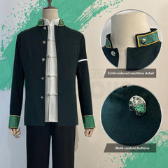 Wind Breaker Anime Hayato Suo Cosplay Costume Wig Uniform Green Jacket Black Pants White Kung Fu Shirt Earings Eyepatch