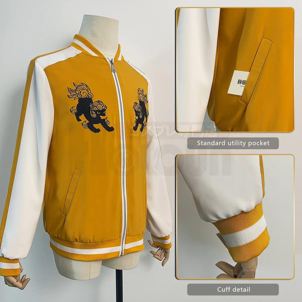 Wind Breaker Anime Tomiyama Choji  Jo Togame Cosplay Costume Embroidery  Lion Den College Jacket Daily Wear Gift