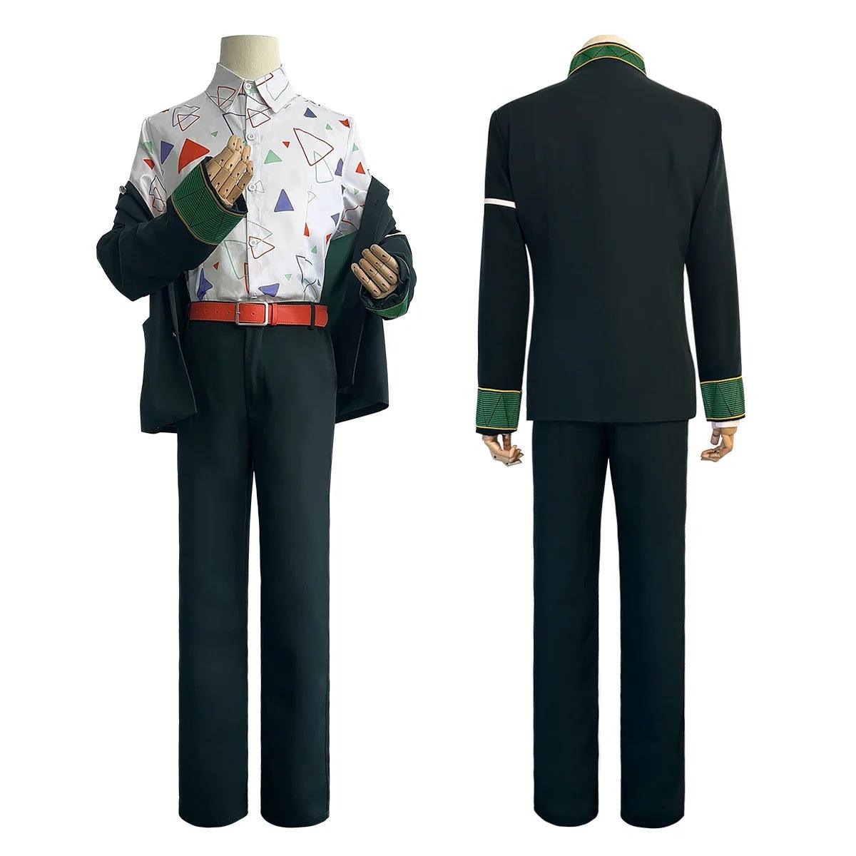 Wind Breaker Anime kiryu mitsuki Cosplay Costume Wig School Uniform Green Jacket Pants Shirt Belt Cos Convention