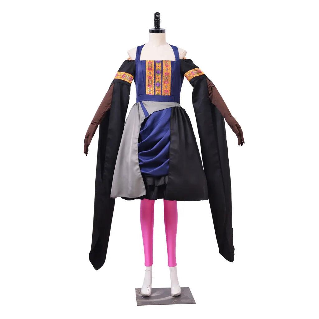 Jester Lavorre Cosplay Costume Women Fantasia Traveler Dress Uniform Suit Halloween Carnival Party Sorcerer Disguise Ball Gown