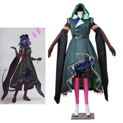 Jester Lavorre Cosplay Costume Women Fantasia Traveler Dress Uniform Suit Halloween Carnival Party Sorcerer Disguise Ball Gown