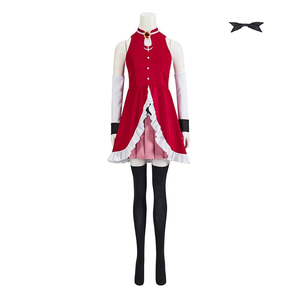 Kyoko Sakura Cosplay Magical Girl Costume Women Sexy Uniform Skirts Combat Dress Suit Halloween Carnival Party Comic Con Gown