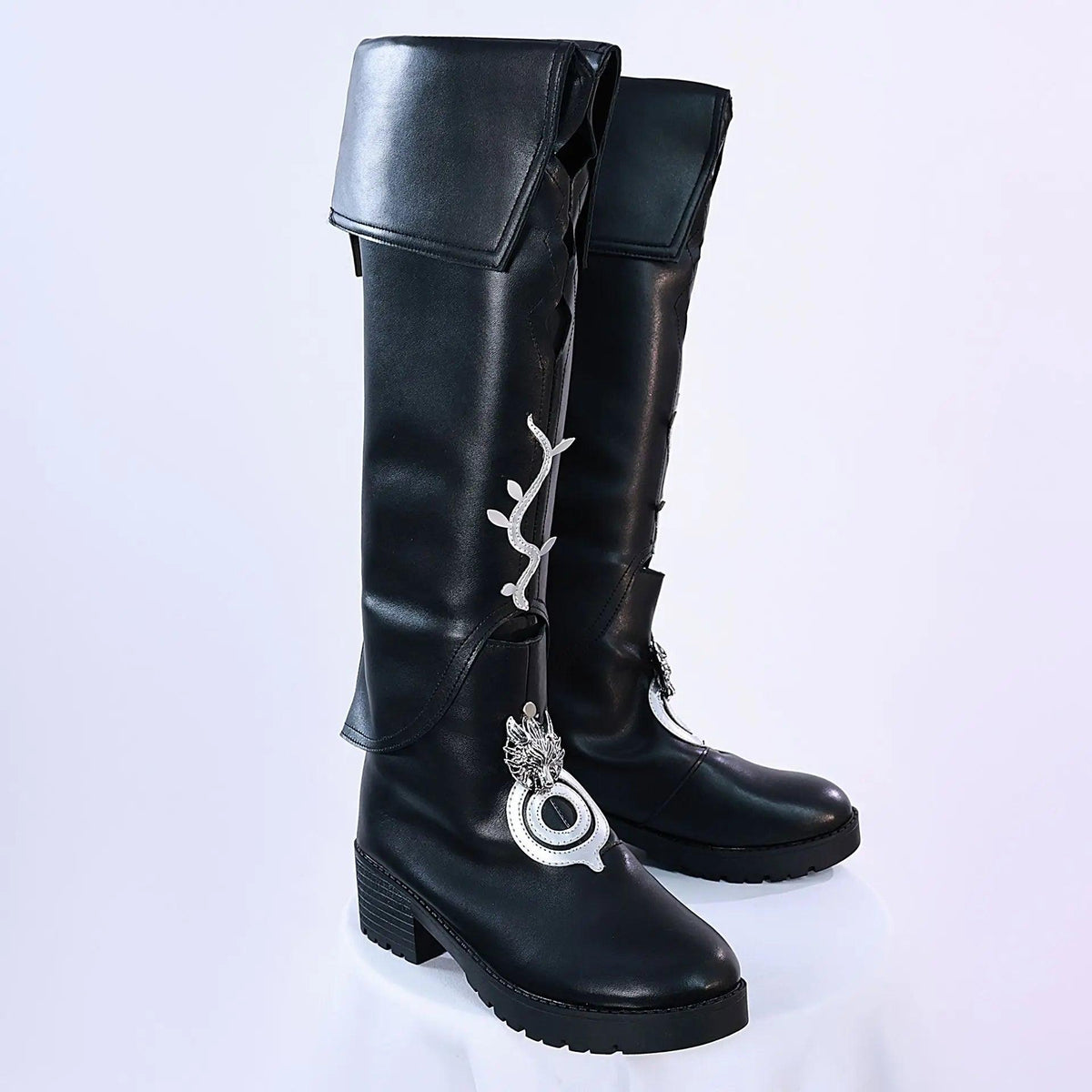 Lappland Cosplay Arknights Game Shoes Women's Black Long Boots Halloween Carnival Party Dress Up Props Comic Con Accessories