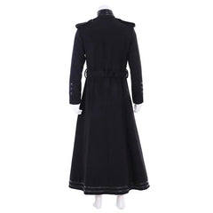 Medieval Church Priest Robe Trench Jacket Cassock Clergy Preacher Men Stand Collar Single Breasted Minister Choir Roman Pastor