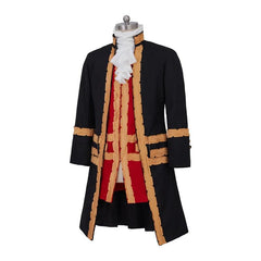 Medieval Men's Top Hat Full Victorian Regency Coat King  18th Century Colonial Officer Uniform