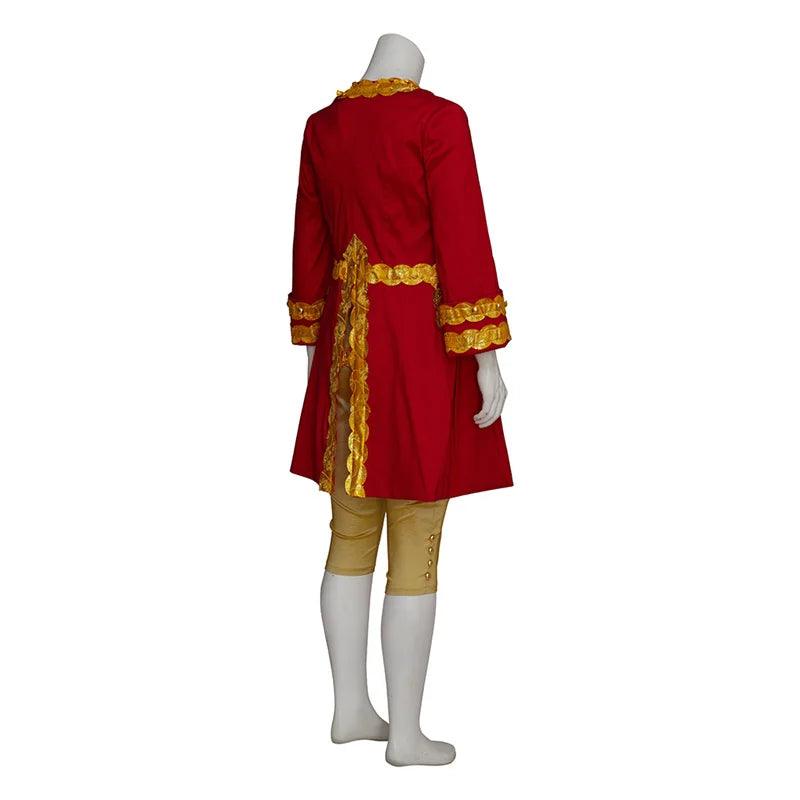 Medieval Prince Edward Cosplay Costume - Victorian Red Baroque Noble Suit for Men | Coscosmos