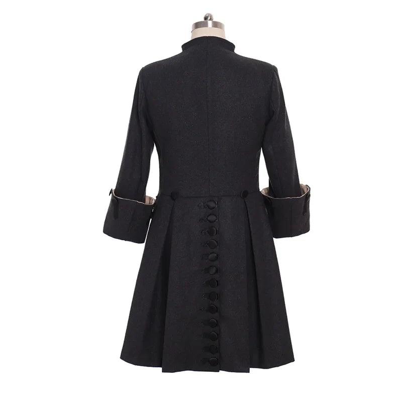 Medieval Victoria Edwardian Steampunk Trench Coat Long Coat Vintage Prince Overcoat Medieval Renaissance Jacket Costume