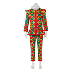 Medieval Gothic Clown Costume - Vintage Victorian Men's Cosplay Suit for Halloween Parties