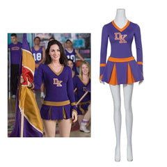 Jennifer Check Cheerleader Costume Purple High School Cosplay Outfit for Women