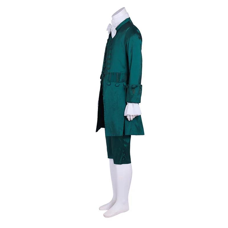 Men’s 18th Century Colonial Uniform Set - Medieval Regency Knight Vest Costume