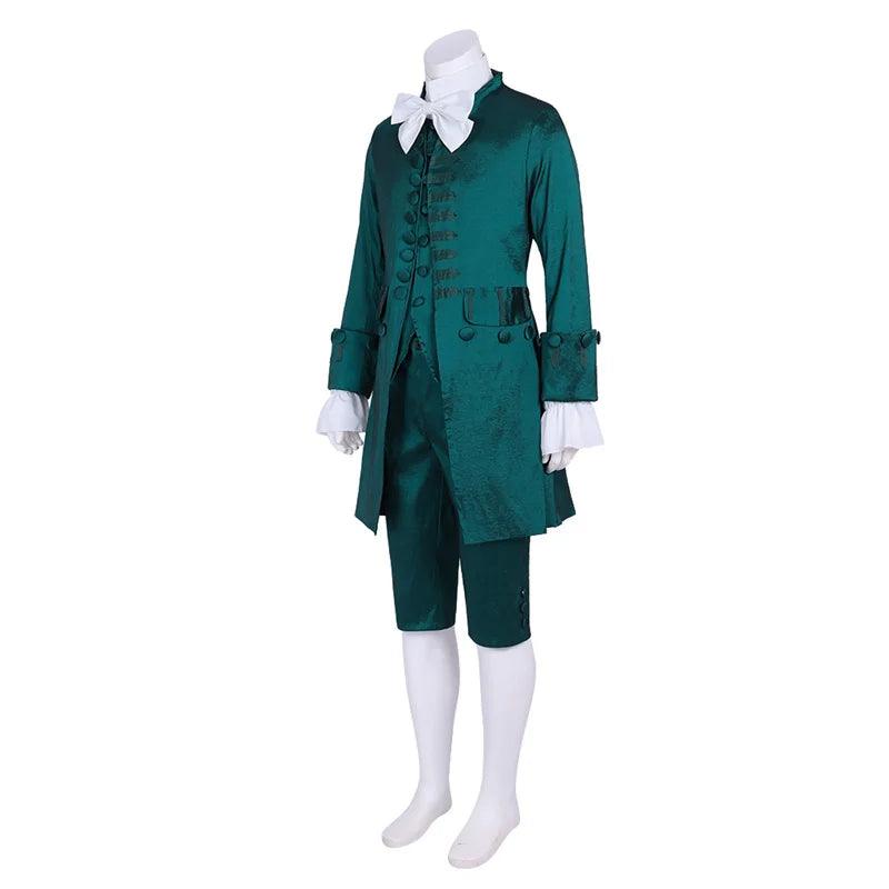 Men’s 18th Century Colonial Uniform Set - Medieval Regency Knight Vest Costume