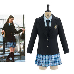 Mia Thermopolis Cosplay The Princess Diaries Costume Women's Shirt Jacket Skirts Suit Halloween Carnival Party School Uniform