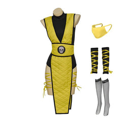 Mortal Kombat Women's Cosplay Costume | Anime Game Role Play Outfit for Halloween & Parties