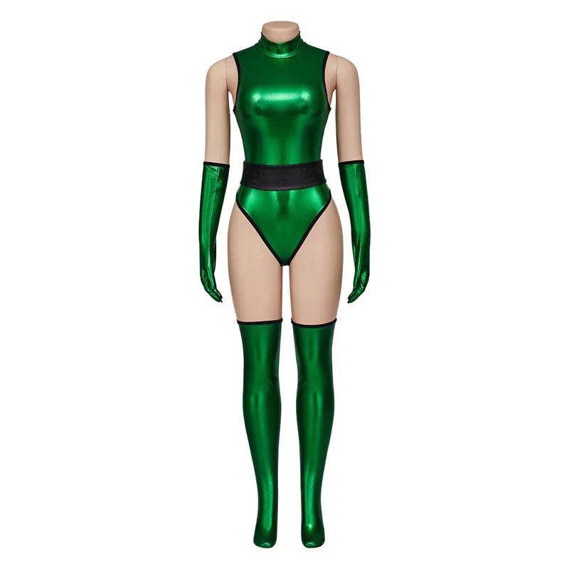 Mortal Kombat X Jade Cosplay Costume - Sexy Green Jumpsuit Women Halloween Party Bodysuit