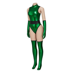 Mortal Kombat X Jade Cosplay Costume - Sexy Green Jumpsuit Women Halloween Party Bodysuit