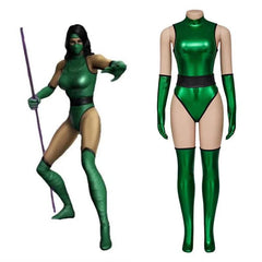 Mortal Kombat X Jade Cosplay Costume - Sexy Green Jumpsuit Women Halloween Party Bodysuit