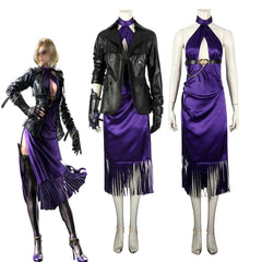 Nina Williams Cosplay Game Costume Women Sexy Dress Jacket Full Set Battle Suit Halloween Carnival Party Fighting Uniform