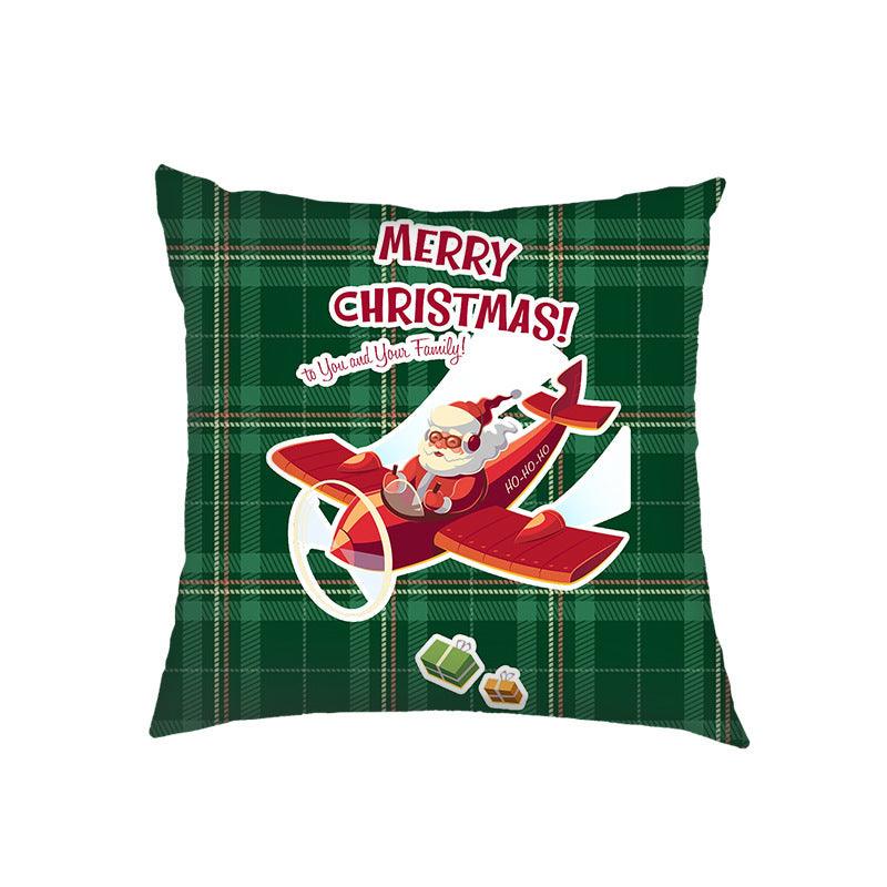 new products Christmas Christmas pillow cover linen printed sofa cushion home pillow