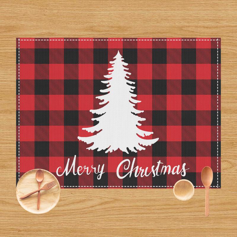 Christmas table mat snowman elk little gnome table creative atmosphere decoration home western food mat