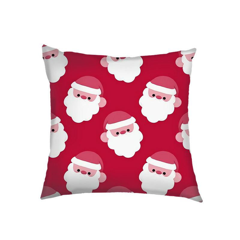 new products Christmas Christmas pillow cover linen printed sofa cushion home pillow