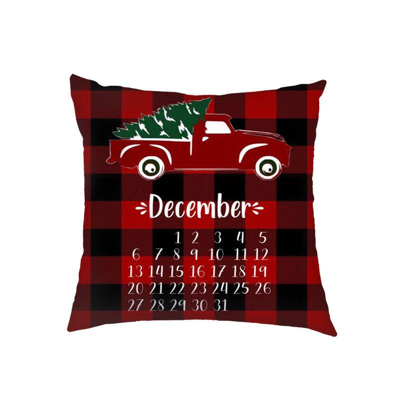 new products Christmas Christmas pillow cover linen printed sofa cushion home pillow