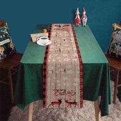 Christmas table flag deer Santa table mat festive atmosphere decoration tablecloth manufacturer