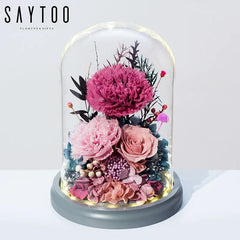 Timeless Preserved Carnation Bouquet for Birthdays, Mother’s Day, Teacher’s Day, and Romantic Occasions