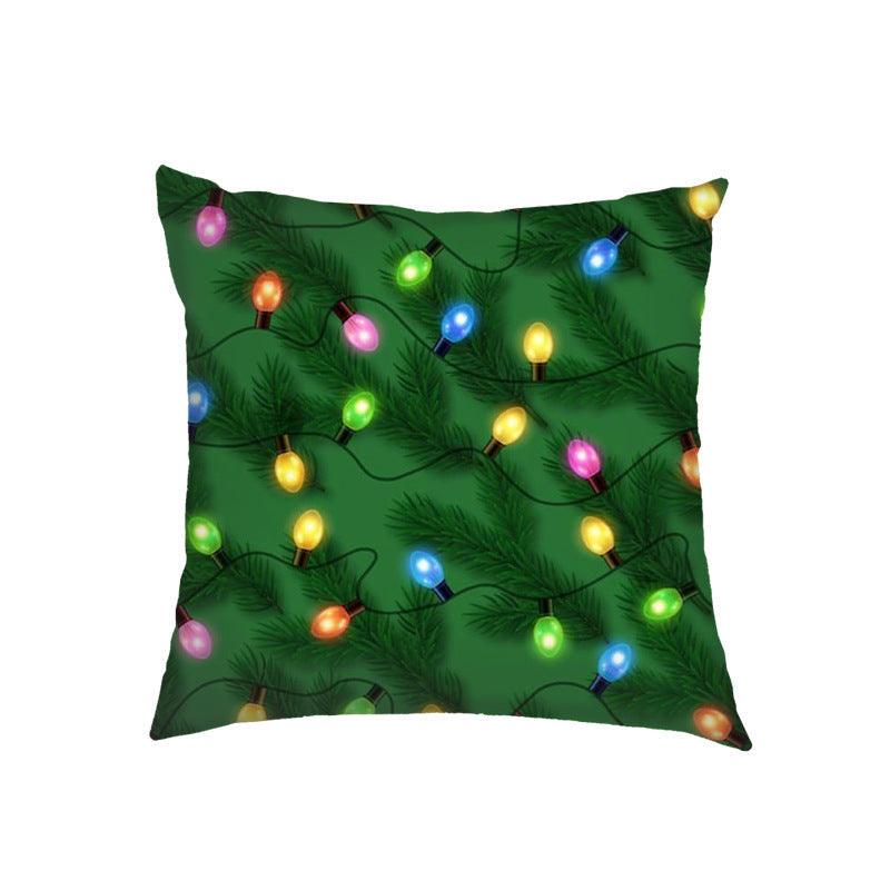 new products Christmas Christmas pillow cover linen printed sofa cushion home pillow