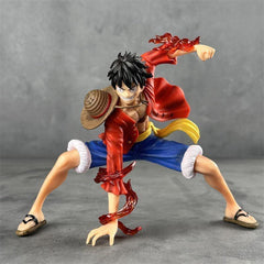 One Piece Squatting Luffy PVC Battle Action Figure – Anime Model Doll for Collectors and Kids