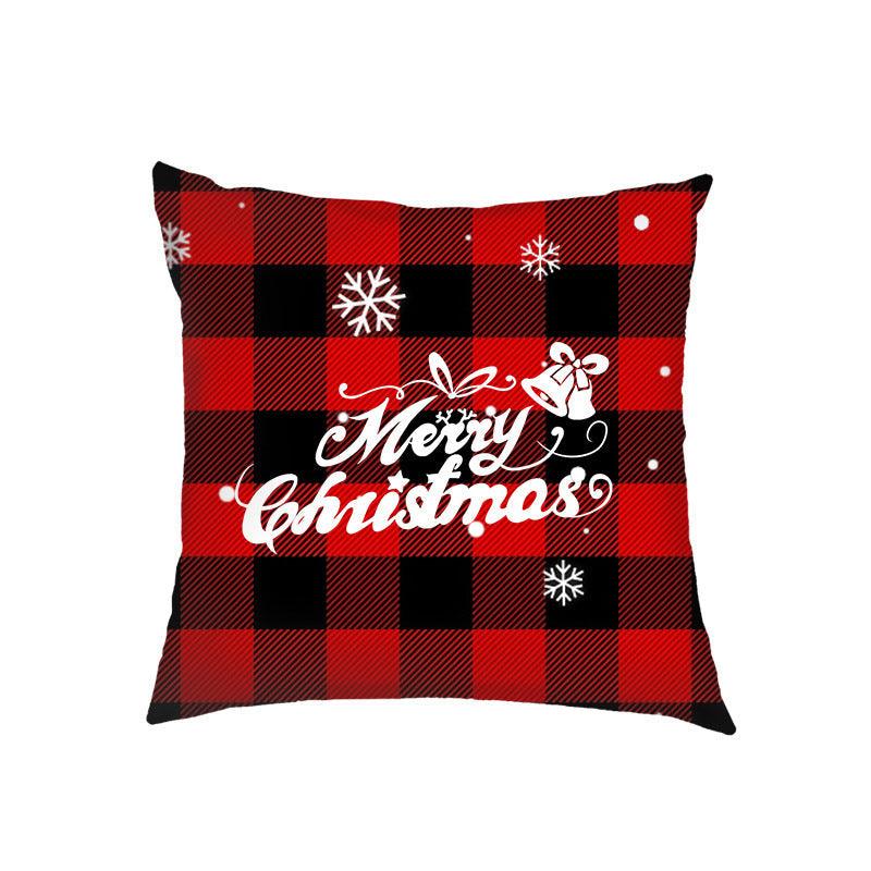 new products Christmas Christmas pillow cover linen printed sofa cushion home pillow