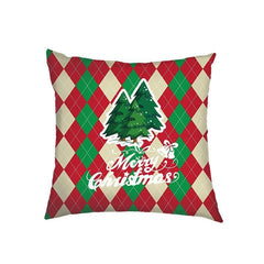 new products Christmas Christmas pillow cover linen printed sofa cushion home pillow