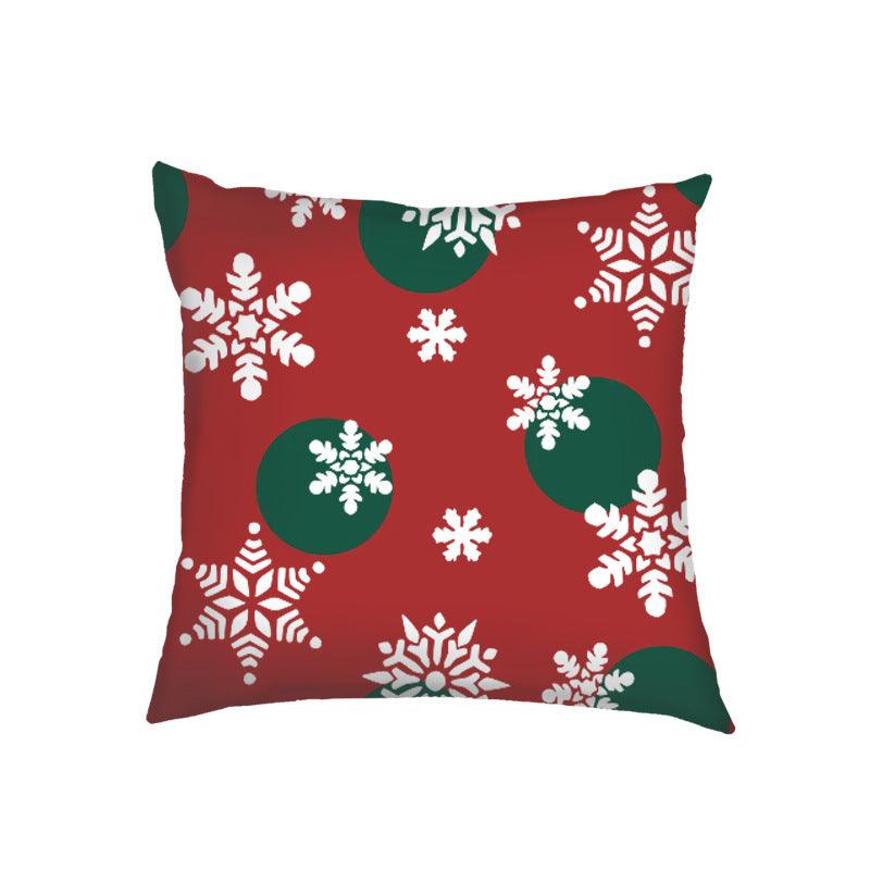 new products Christmas Christmas pillow cover linen printed sofa cushion home pillow