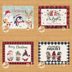 Christmas table mat snowman elk little gnome table creative atmosphere decoration home western food mat