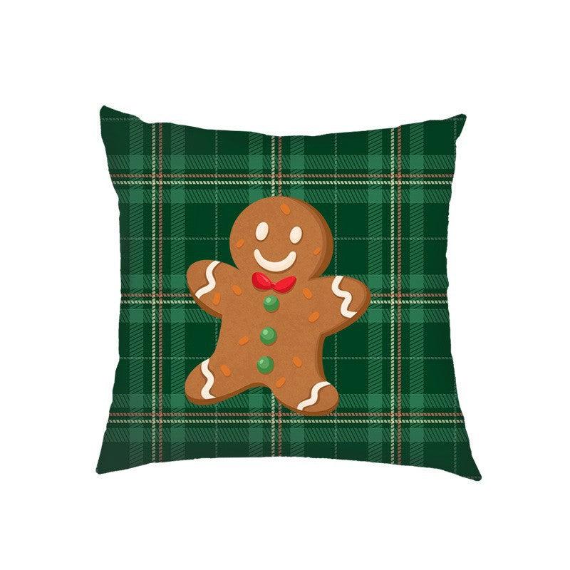 new products Christmas Christmas pillow cover linen printed sofa cushion home pillow