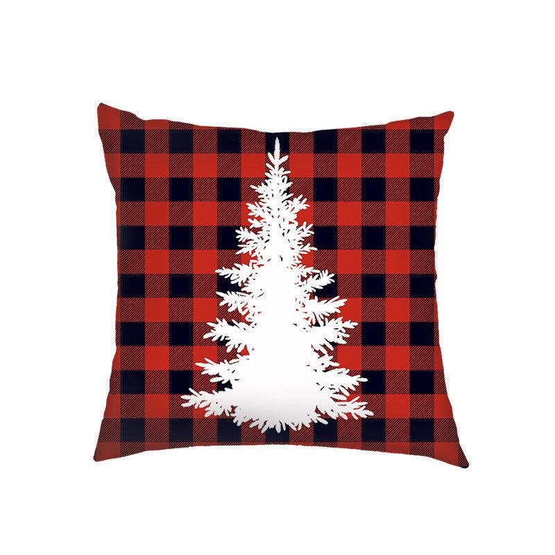 new products Christmas Christmas pillow cover linen printed sofa cushion home pillow