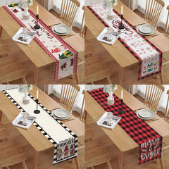 new Christmas table flag, little dwarf elk decoration holiday cloth tablecloth placemat decoration thermal insulation mat