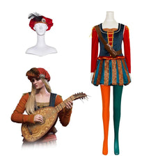 Priscilla Cosplay Costume - Victorian Tudor Nobleman Suit with Hat | Custom-Made Halloween Outfit