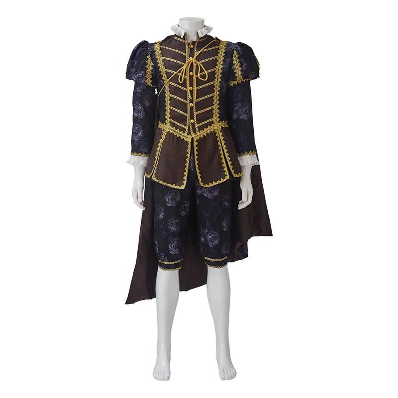 Tudor King & Nobleman Cosplay Costume - Medieval Renaissance Prince Outfit with Cloak | Coscosmos