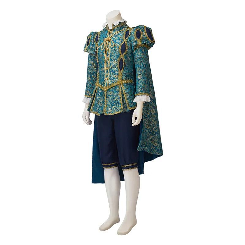 Tudor King & Nobleman Cosplay Costume - Medieval Renaissance Prince Outfit with Cloak | Coscosmos