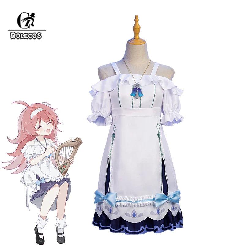 Game Genshin Impact Clervie Cosplay Costume Childhood Clervie Women Halloween Costume Female Party Role Play Dress