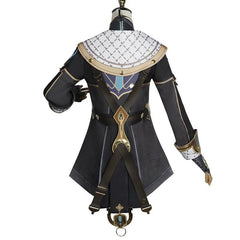 Game Genshin Impact Fontaine Freminet Cosplay Costume Magician Uniform with Hat Halloween Women Party Role Play Outfit