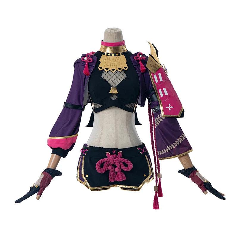 Game Genshin Impact Kuki Shinobu Cosplay Costume Kuki Shinobu Halloween Party Outfit Women Cosplay Costume Full Set