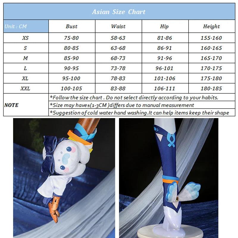 Game Genshin Impact Mualani Cosplay Costume Splish Splash Wavechaser Mualani Women Halloween Costume Female Party Suit