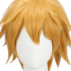 Game Genshin Impact Tohma Cosplay Wig 55cm Yellow Men Wigs Heat Resistant Synthetic Hair